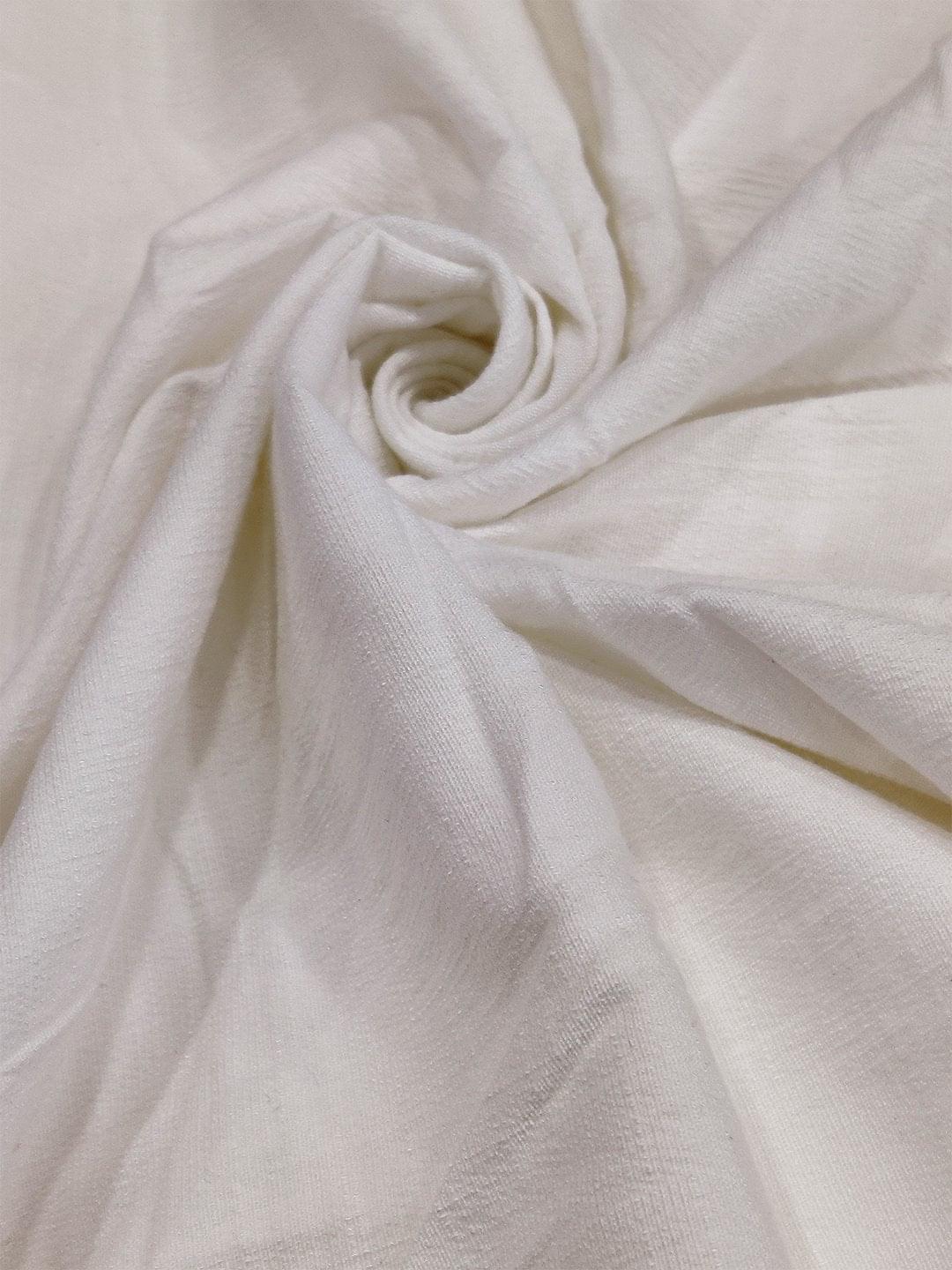 Cotton Slub Lycra Fabric ( 44 Inches ) Strecthable & Ready to Dye Fabrics