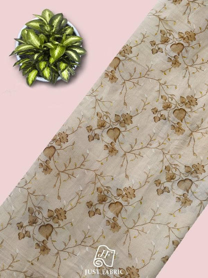 Digital Floral  Print All over on Soft Cotton Fabric  ( 44" Inch Width)
