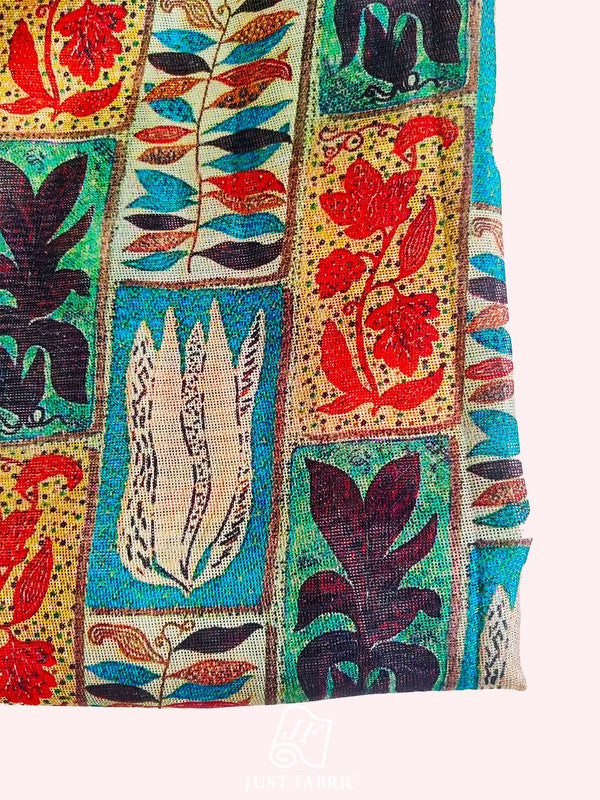 Digital Print All over on Fine kota Doria fabric Fabric  ( 44" Inch Width) JUST FABRIC