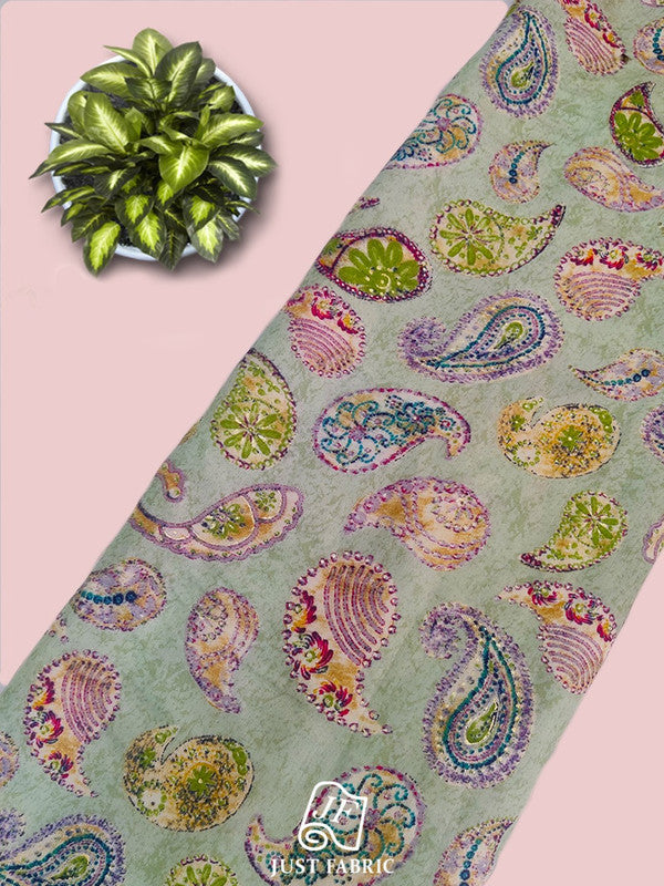 Digital Print All over on Soft Cotton Fabric  ( 44" Inch Width) JUST FABRIC