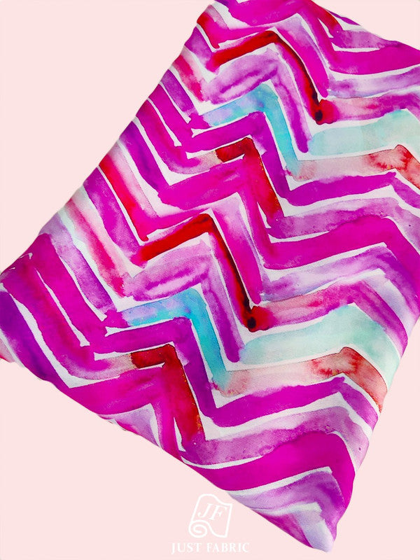 Digital Tie & Dye Print All over on Finen soft  and Flowy  Satin Georgette Fabric  ( 44" Inch Width) JUST FABRIC