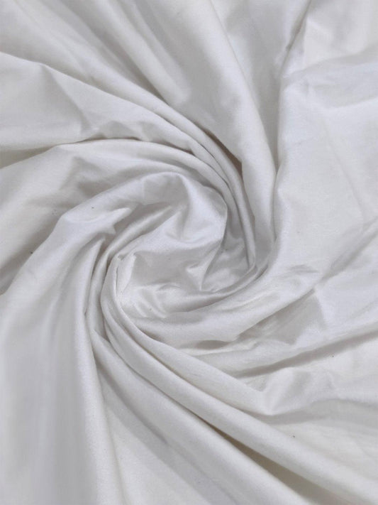 Cotton Satin Lycra Fabric  (44" Inches) Stretchable & Ready to Dye Fabrics