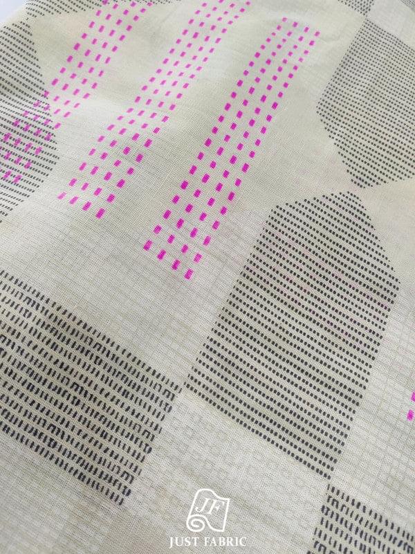 Digital Bird Print All over on Flex Cotton Fabric  ( 44" Inch Width)