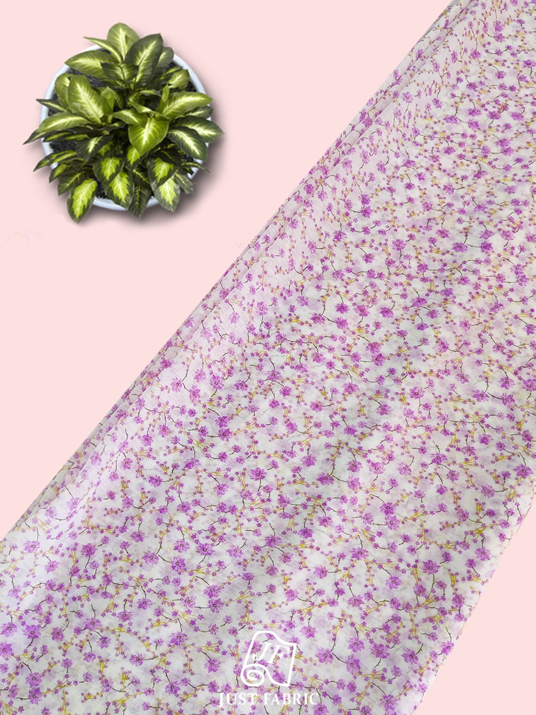 Digital Floral Print All over on Fine n Soft Chiffon Fabric  ( 60" Inch Width) JUST FABRIC