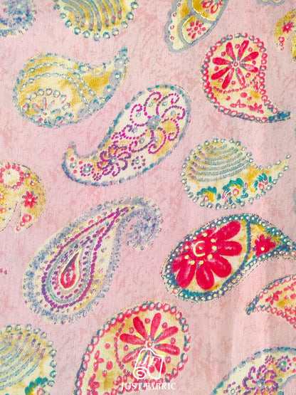 Digital Print All over on Soft Cotton Fabric  ( 44" Inch Width) JUST FABRIC