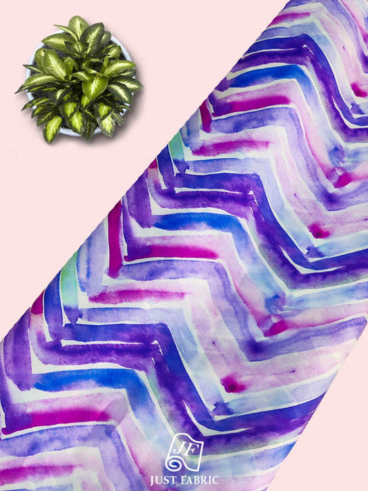 Digital Tie & Dye Print All over on Finen soft  and Flowy  Satin Georgette Fabric  ( 44" Inch Width) JUST FABRIC