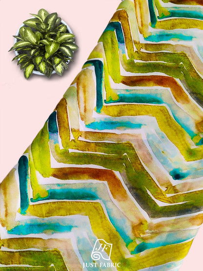 Digital Tie & Dye Print All over on Finen soft  and Flowy  Satin Georgette Fabric  ( 44" Inch Width) JUST FABRIC