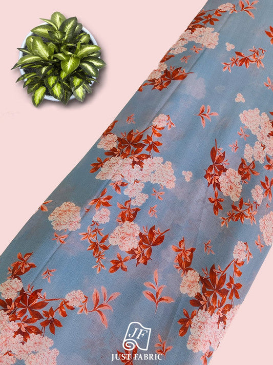 Floral Digital Print All over on Fine and Flowy  Georgette Fabric  ( 44" Inch Width) JUST FABRIC