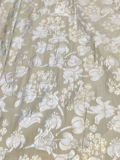 Golden Jari Jaal All over Imported  Silk Jacquard  ( 60" inch Width ) JUST FABRIC