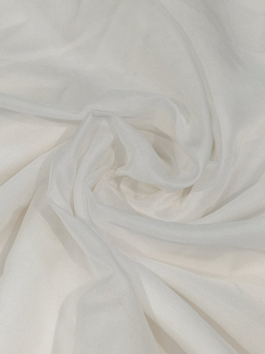 Satin Organza Fabric (Nylon Organza) Fabric  ( 44" Inch) Ready to Dye Fabrics JUST FABRIC