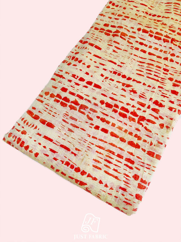 Tie & Die Print All over on Royal Chanderi  Silk Fabric  ( 44" Inch Width) JUST FABRIC